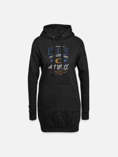 hacking computer birthday present idea awesome - Hoodie-Kleid - Schwarz