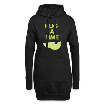 HUG A LIME - Hoodie Dress - black - Front