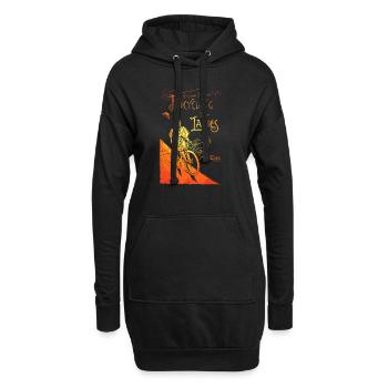 Vélo pour dames - Sweat-shirt à capuche long Femme - noir - Devant