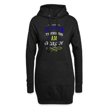 hund humor tier dogge geburtstag lieben welpe - Hoodie-Kleid - Schwarz - Vorne