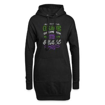 alien ufo aesthetic alien spacecraft memes funny - Hoodie-Kleid - Schwarz - Vorne