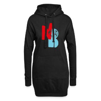 N O B II - Hoodie-Kleid - Schwarz - Vorne