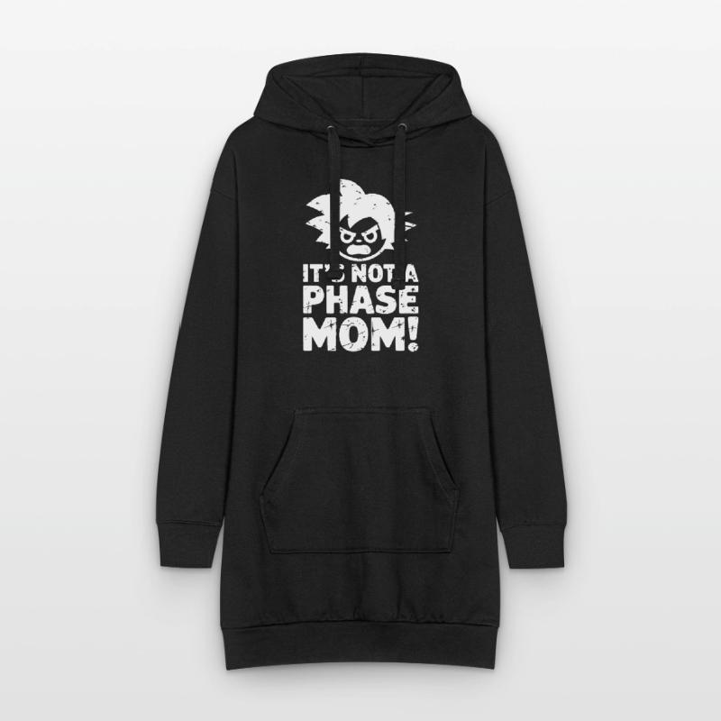 Ce n’est pas une phase maman ! Emo Goth Alternative Sweat-shirt à capuche long Femme