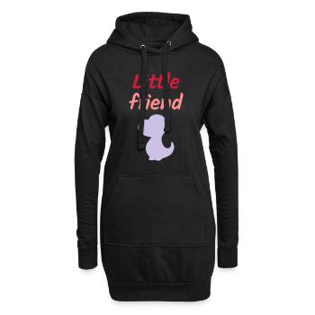 Little friend (Dinosaurierbaby) - Hoodie-Kleid - Schwarz - Vorne