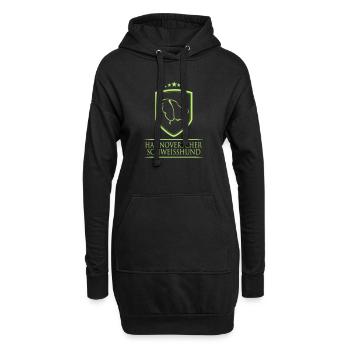 HANNOVERSCHER SCHWEISSHUND WAPPEN - Hoodie-Kleid - Schwarz - Vorne