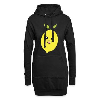 Carnaval, Carnaval, Costume, Lemon - Sweat-shirt à capuche long Femme - noir - Devant