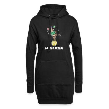 Faultier Dschungel Tier Statement Zoo Säugetier - Hoodie-Kleid - Schwarz - Vorne