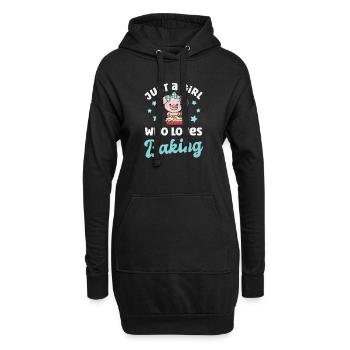 Boulanger de cuisson - Sweat-shirt à capuche long Femme - noir - Devant