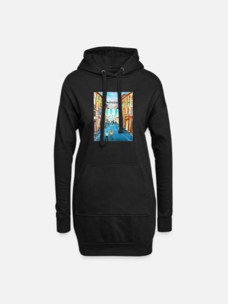 Multergasse - Sweat-shirt à capuche long Femme - noir