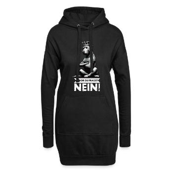 Avant que vous ne demandiez Pas de chien de loup irlandais Wolfhound - Sweat-shirt à capuche long Femme - noir - Devant