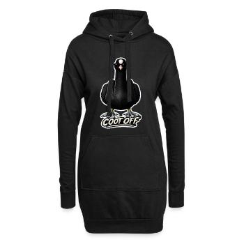 Coot Off lustiges Karpfenfischen-Design - Hoodie-Kleid - Schwarz - Vorne