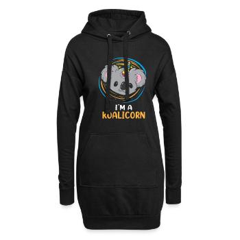 I'm A Koalicorn Funny Koala Unicorn Animal - Hoodie-Kleid - Schwarz - Vorne