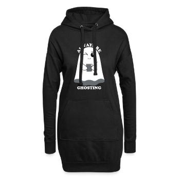 Boo Fantôme Drôle - Sweat-shirt à capuche long Femme - noir - Devant