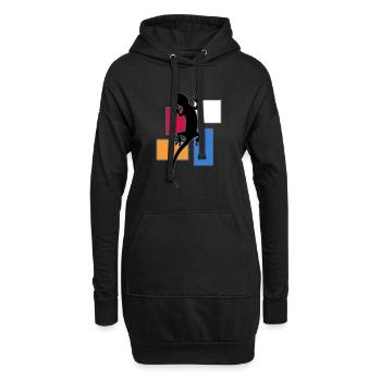 Escalade Bloc Salle d’escalade Corde d’escalade - Sweat-shirt à capuche long Femme - noir - Devant