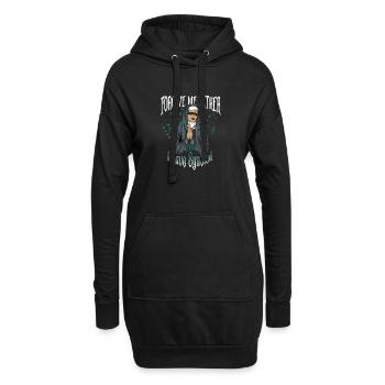 Vergib mir Vater - Techno Nonne - Hoodie-Kleid - Schwarz - Vorne