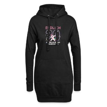 Endlich 30. Geburtstag Jetzt noch erwachsen werden - Hoodie-Kleid - Schwarz - Vorne
