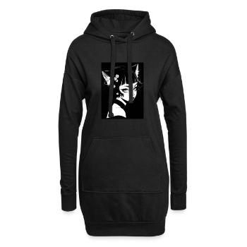 Anime, Mädchen, Geschenk, otaku, manga, horror - Hoodie-Kleid - Schwarz - Vorne