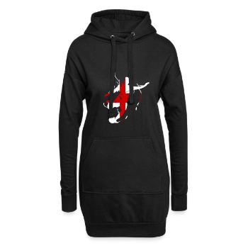 Angleterre - Football - Coupe du Monde - Sweat-shirt à capuche long Femme - noir - Devant