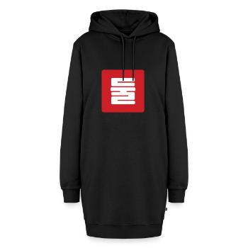 Korean Number 2 Two 둘 【Dul】 Hangul - Hoodie Dress - black - Front