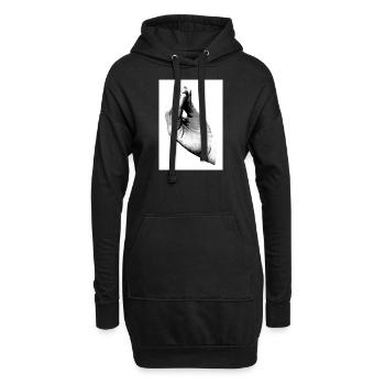 Lustige Geste Handzeichen Italien Design - Hoodie-Kleid - Schwarz - Vorne