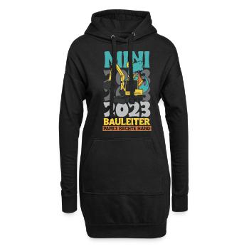 Bauleiter 2023 - Hoodie-Kleid - Schwarz - Vorne