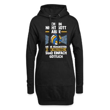 Volleyballer Volleyballspieler Volleyball - Hoodie-Kleid - Schwarz - Vorne