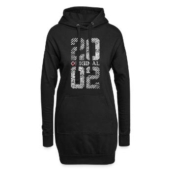 24TH BIRTHDAY VINTAGE ORIGINAL 2002 - Hoodie Dress - black - Front