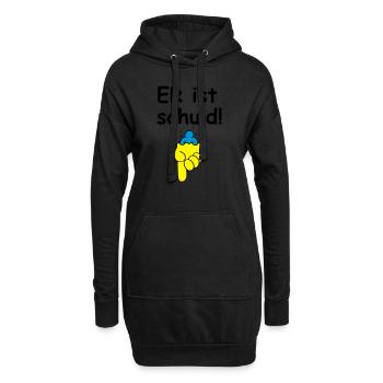 IL est à blâmer! - Sweat-shirt à capuche long Femme - noir - Devant