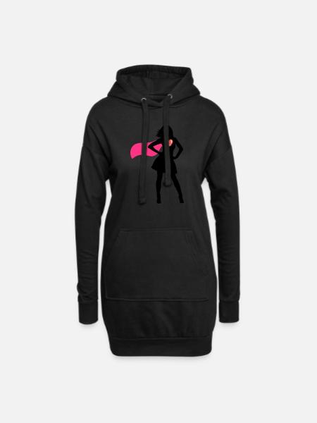 Super Mommy - Hoodie-Kleid - Schwarz