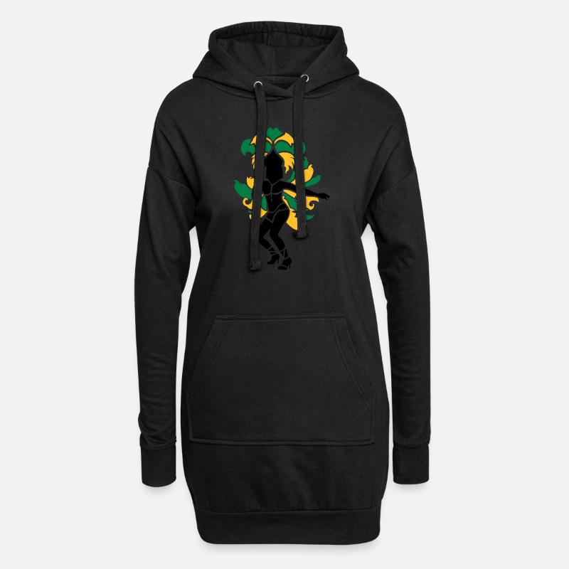 Samba - Sweat-shirt à capuche long Femme - noir