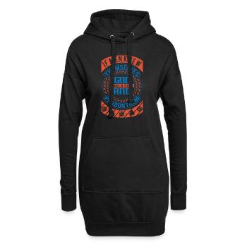 WENN DIE MENSCHEN SIE KANNTEN, HEILE GOTT UND VERZEIHE IHNEN - Hoodie-Kleid - Schwarz - Vorne