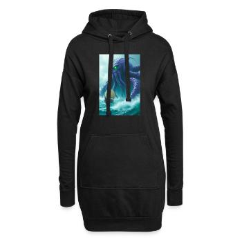 Kraken Giant sea monster from Norse mythology - Hoodie Dress - black - Front