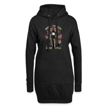 MOTORCYCLE RIDER - Motorrad Caferacer Geschenk - Hoodie-Kleid - Schwarz - Vorne