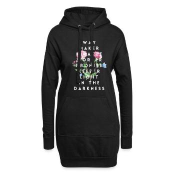 Waymaker Miracle Worker Promise Keeper Christian - Hoodie-Kleid - Schwarz - Vorne