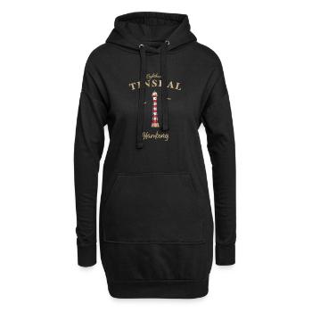 Phare de Hambourg Linsdal, Allemagne - Sweat-shirt à capuche long Femme - noir - Devant