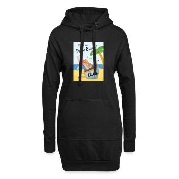 Kaffee Pause - ItsTime for a Coffee Break Dive in - Hoodie-Kleid - Schwarz - Vorne