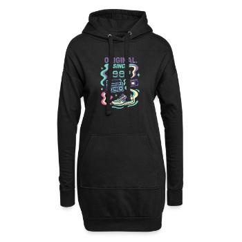 Original since 1987 - Geburtsjahr 1987 - Hoodie-Kleid - Schwarz - Vorne