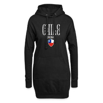 Originaire du Chili, né au Chili - Sweat-shirt à capuche long Femme - noir - Devant