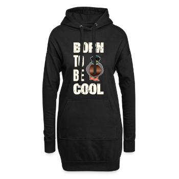 Dicton cool de canard - Sweat-shirt à capuche long Femme - noir - Devant