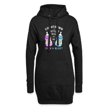 Sexe Révélation Nouvel An - Sweat-shirt à capuche long Femme - noir - Devant