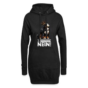 Before you ask Bernese Mountain Dog Mountain Dogs - Hoodie Dress - black - Front