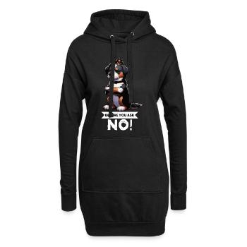 Before You Ask Appenzeller Sennenhund Sennenhunde - Hoodie-Kleid - Schwarz - Vorne