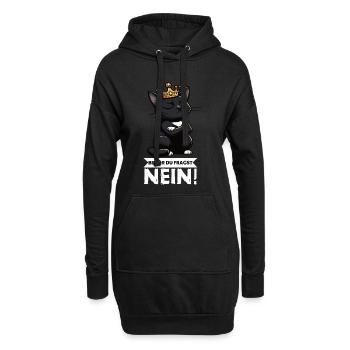 Avant que tu ne demandes Pas de chats Chats Amateur des chats - Sweat-shirt à capuche long Femme - noir - Devant