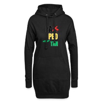 pa_ped_tan - Hoodie-Kleid - Schwarz - Vorne