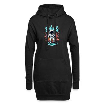 Schulkind 2026 Einschulung 2026 Schulanfang - Hoodie-Kleid - Schwarz - Vorne