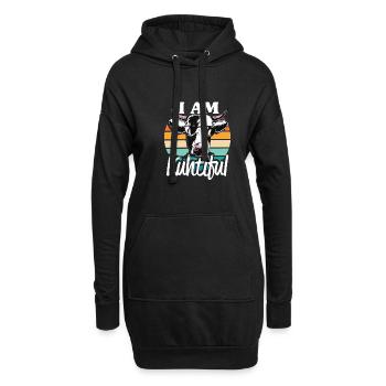 I Am Kuhtiful Kuhbauer Milchbauer Kuh Fan - Hoodie-Kleid - Schwarz - Vorne