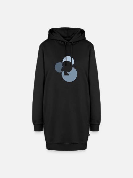Soul Afro Beat - Hoodie-Kleid - Schwarz