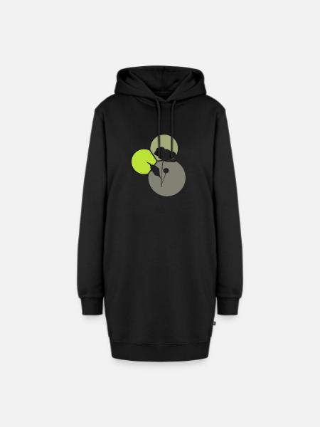Floristik Gartenbau - Hoodie-Kleid - Schwarz