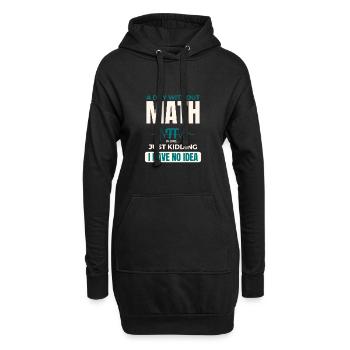Une journée sans maths, c’est comme une journée de maths Pi - Sweat-shirt à capuche long Femme - noir - Devant