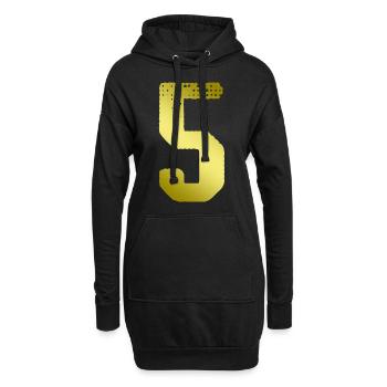 Maillot 5 numéros - Sweat-shirt à capuche long Femme - noir - Devant